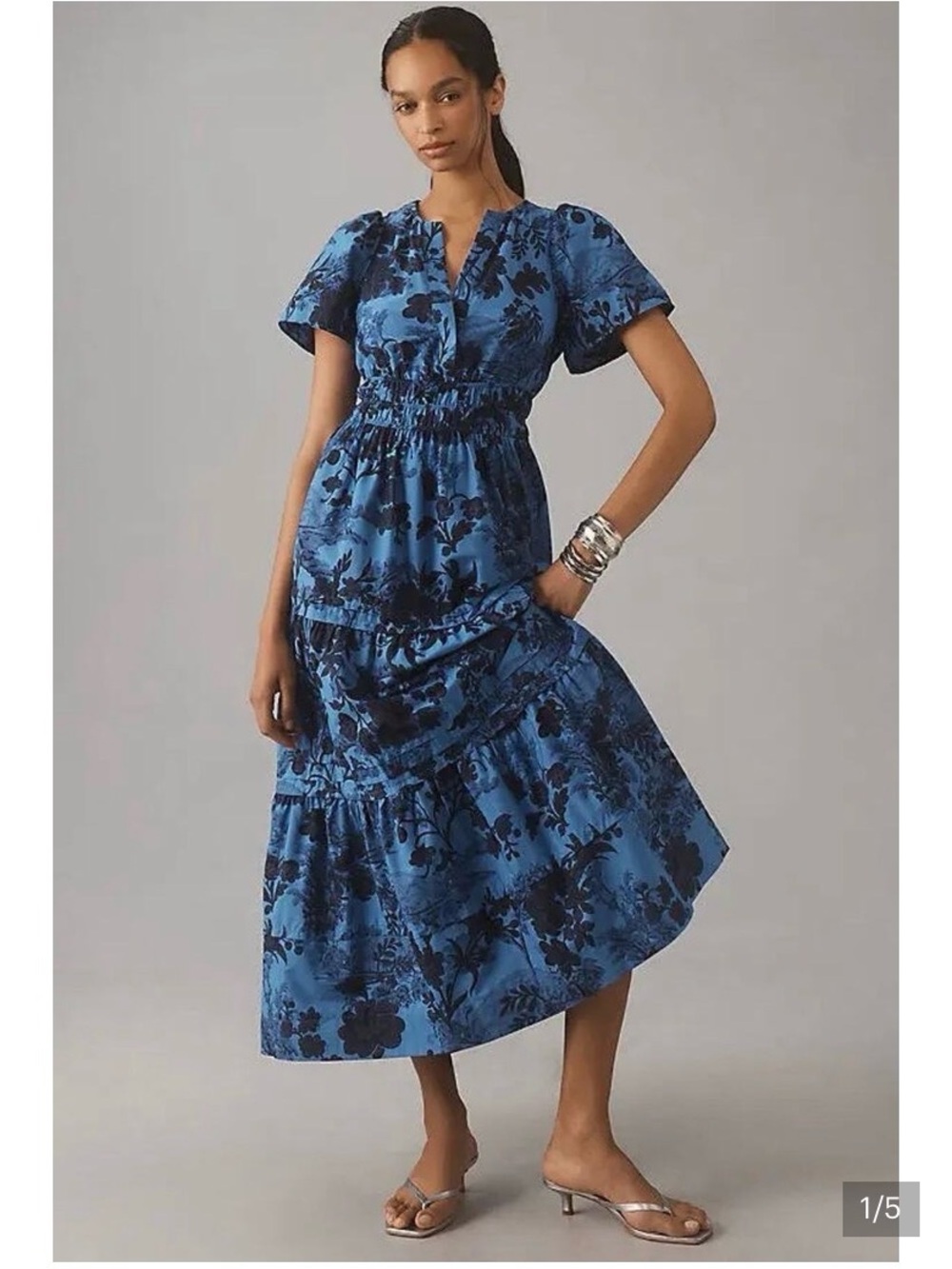 Anthropologie Somerset Floral Maxi Dress